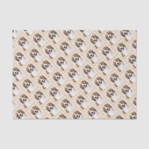 Papier Mousseline Nederlandse Kooikerhondje Peinture - L'art du chie