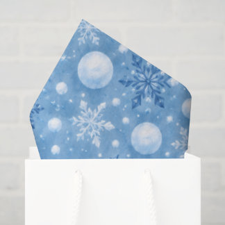 Papier Mousseline Neige hivernale