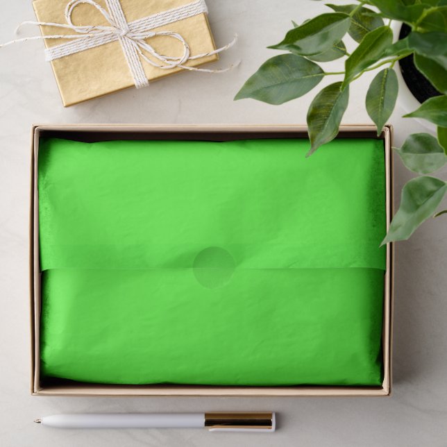 Papier Mousseline Neon Green Custom Tissue Paper (Cadeau)