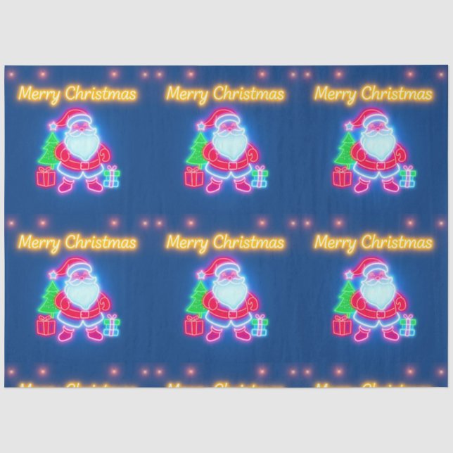 Papier Mousseline Neon Modern Christmas Holiday Collection (Recto)