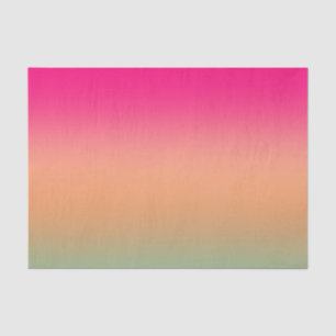 Papier Mousseline Neon rose tendance vert et marron sable