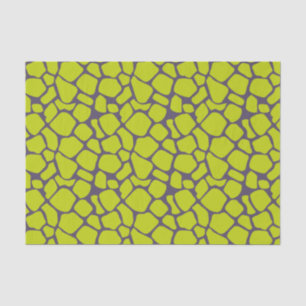 Papier Mousseline Neon violet élégant Empreinte de léopard peaux d'a