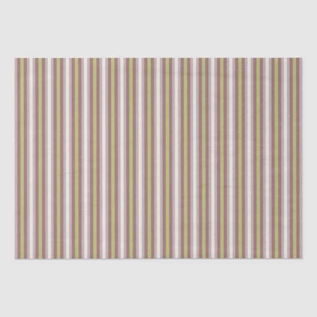 Papier Mousseline Neutres Chauds Vertical Candy Stripes Artisanat (Recto)