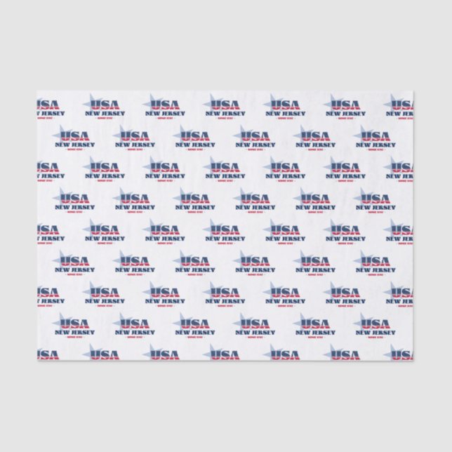 Papier Mousseline New Jersey State Pride Tissue Paper (Recto)