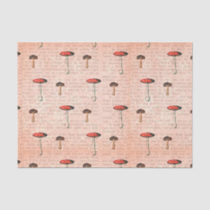 Papier Mousseline Newsprint et champignons