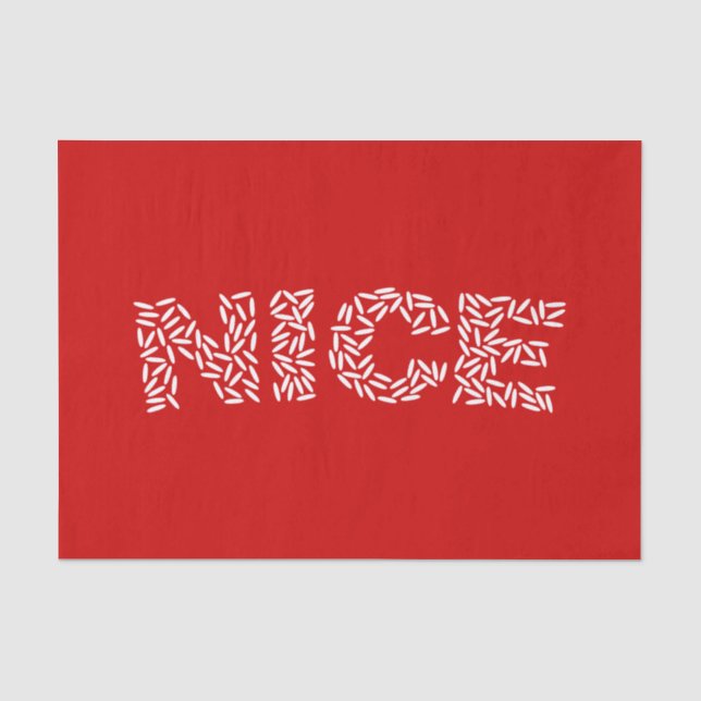 Papier Mousseline Nice Riz (Recto)