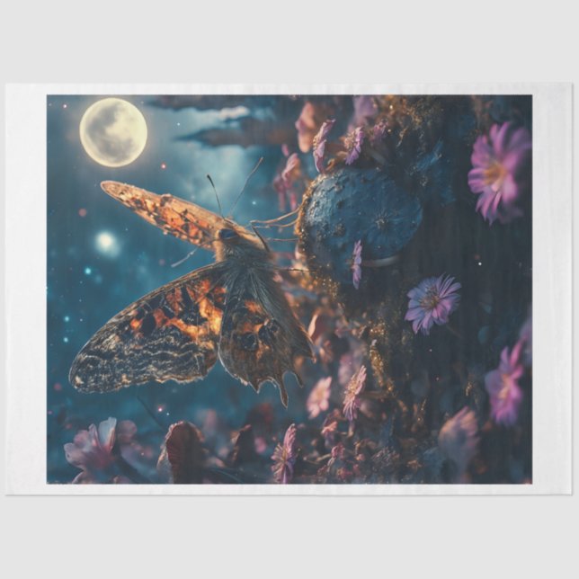 Papier Mousseline Night Moth (Recto)