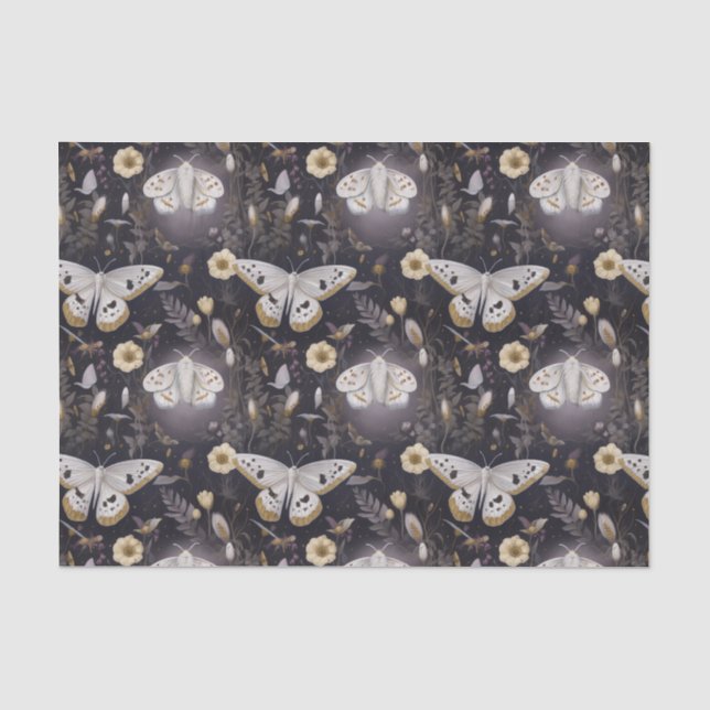 Papier Mousseline Nighttime Moths (Recto)
