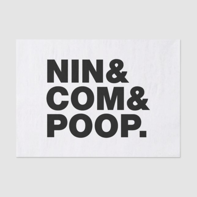 PAPIER MOUSSELINE NIN & COM & POOP. (Recto)