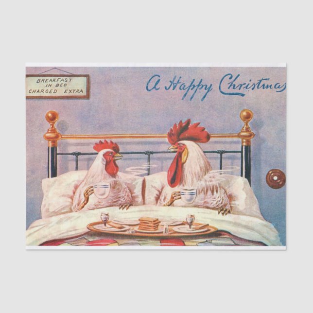 Papier Mousseline Noël au poulet (Recto)