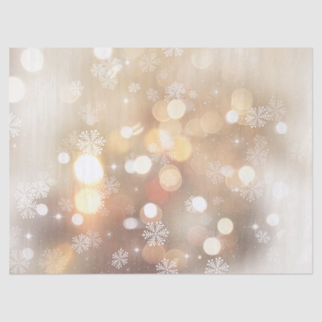 Papier Mousseline "Noël blanc" (Recto)