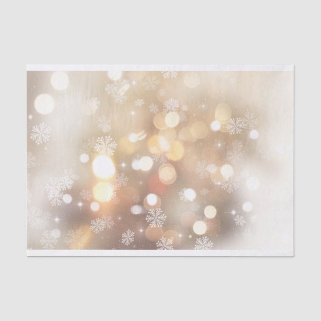 Papier Mousseline "Noël blanc" (Recto)