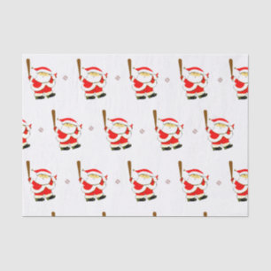 Papier Mousseline Noël de baseball