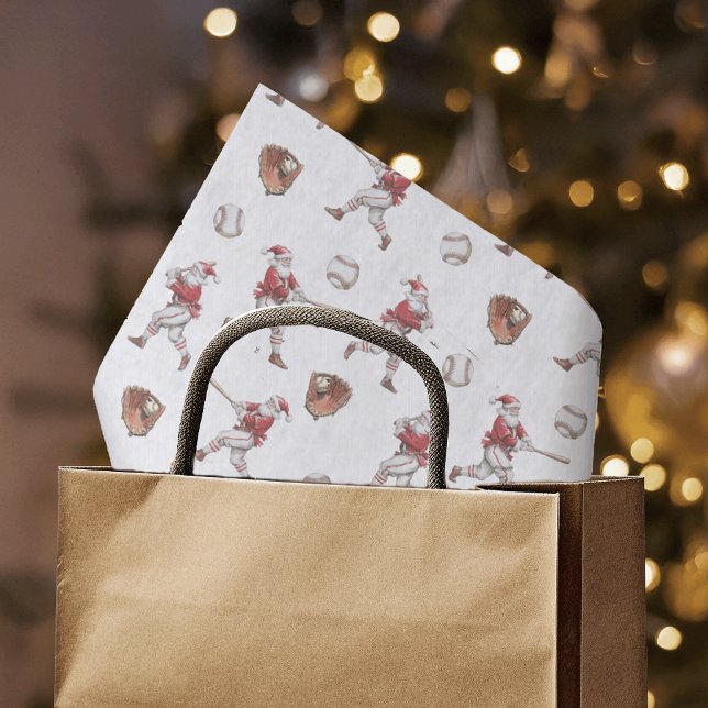 Papier Mousseline Noël de Baseball Père Noël (Créateur téléchargé)