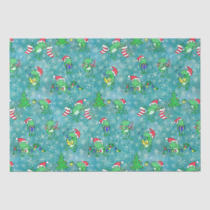 Papier Mousseline Noël de la grenouille — Jolie fête de Noël de la g