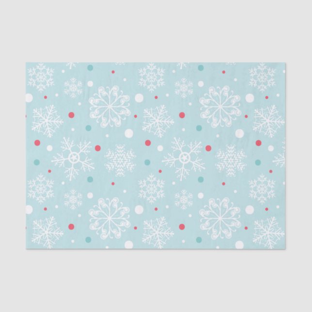 Papier Mousseline Noël des snowflèches (Recto)