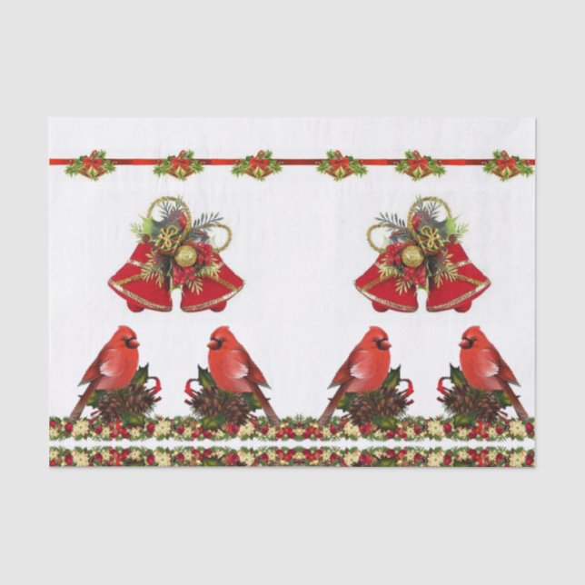 Papier Mousseline Noël du papier de tissus (Recto)