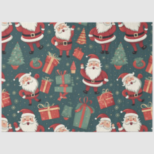 Papier Mousseline Noël du Père Noël présente Noël