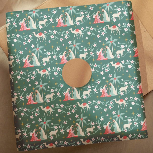 Papier Mousseline Noël Étoile Religieuse De La Nativité De Bethléem (Christmas Religious Nativity Star Of Bethlehem Tissue Paper)