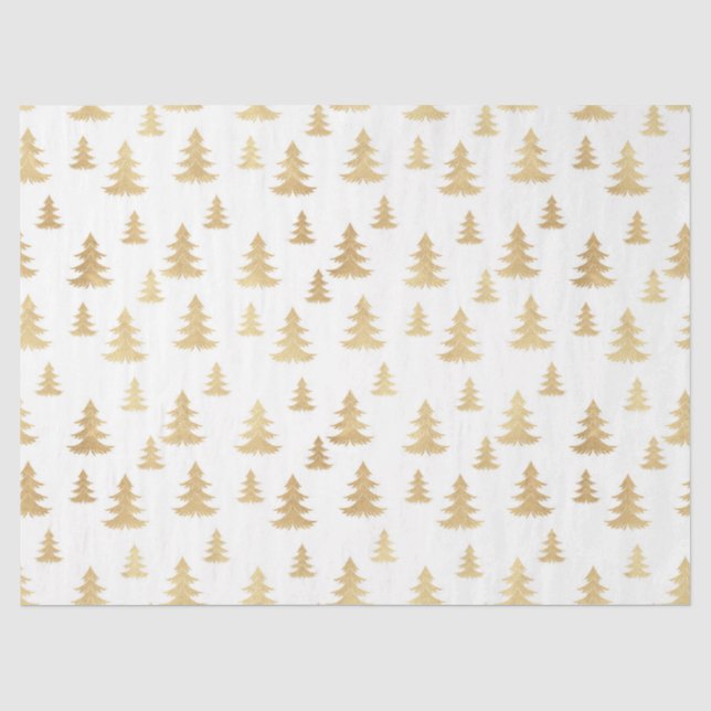 Papier Mousseline Noël Gold Series Design 2 (Recto)