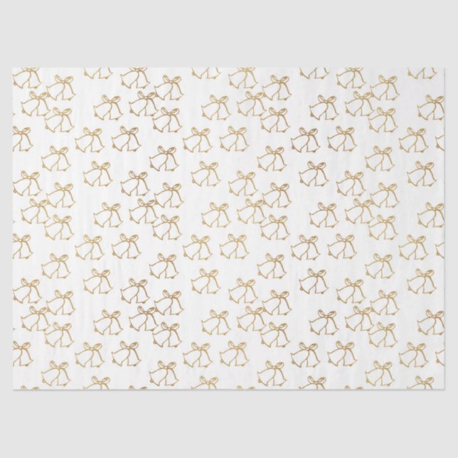 Papier Mousseline Noël Gold Series Design 3 (Recto)