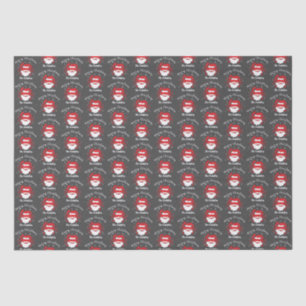 Papier Mousseline Noël joyeux du crabe du Père Noël