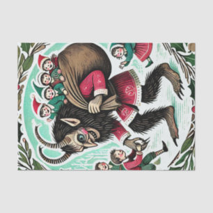 Papier Mousseline Noël Krampus