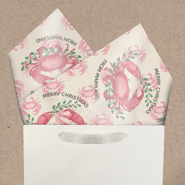 Papier Mousseline Noël le plus joyeux du crabe du Maryland (Créateur téléchargé)