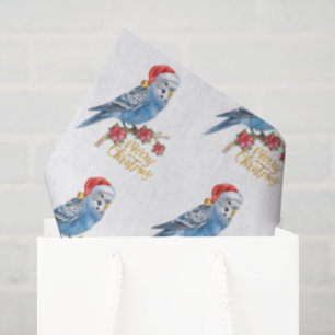 Papier Mousseline Noël Perruche