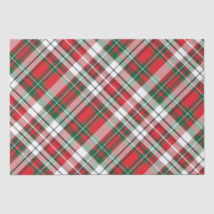 Papier Mousseline Noël Plaid brillant #2