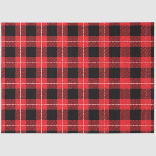 Papier Mousseline Noël Plaid Series Design 21 (Recto)