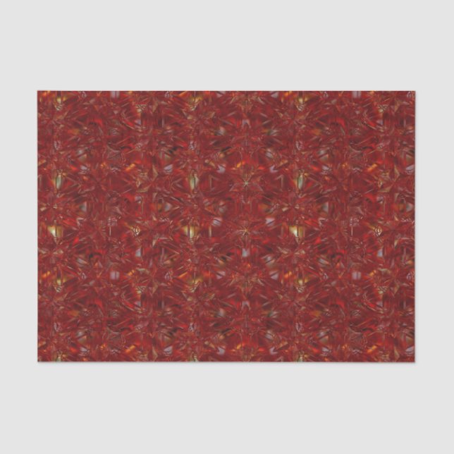 Papier Mousseline Noël Rouge Vacances de luxe (Recto)
