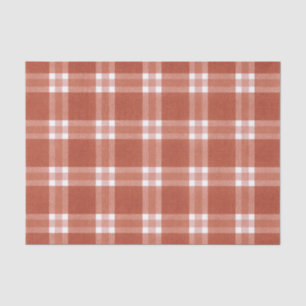 Papier Mousseline Noël simple Motif rouge rustique 