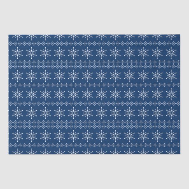 Papier Mousseline Noël Snowflakes motif coutume arrière - plan 2 (Recto)