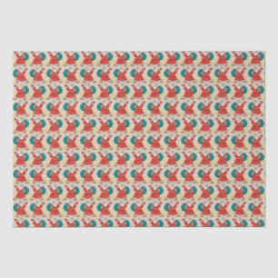Papier Mousseline Noël vintage des années 1930