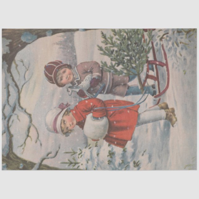 Papier Mousseline Noëltère série Design 8 (Recto)