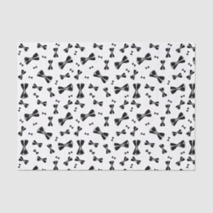Papier Mousseline Noeuds papillon noirs