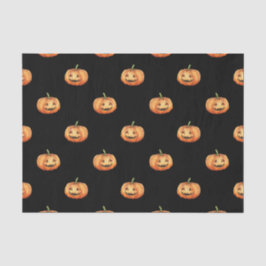 PAPIER MOUSSELINE NOIR AVEC ORANGE MERCI AUX CITROUILLES