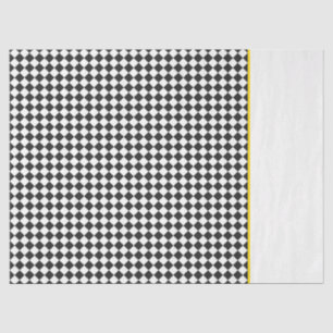Papier Mousseline noir blanc damier équipe de sport emballage cadeau