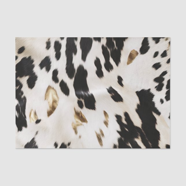 Papier Mousseline Noir Blanc Or Cuir Sud-Ouest Anniversaire (Recto)