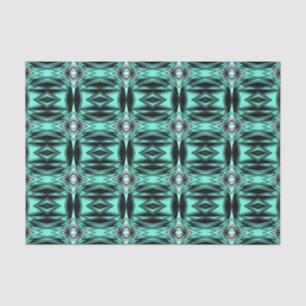 Papier Mousseline Noir Blanc Turquoise Ombre Art Abstrait moderne