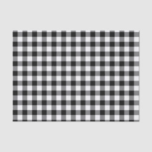 Papier Mousseline Noir Et Blanc En vichy