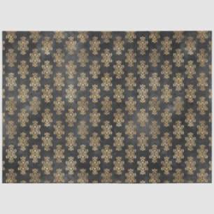 Papier Mousseline Noir et Gold Circus Series Design 18