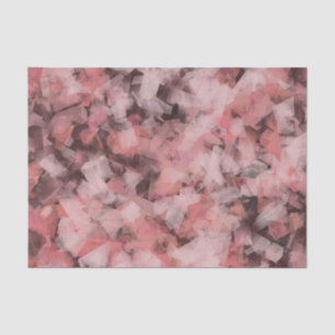 Papier Mousseline Noir Gris Rose Blanc Moderne Géométrique Abstrait