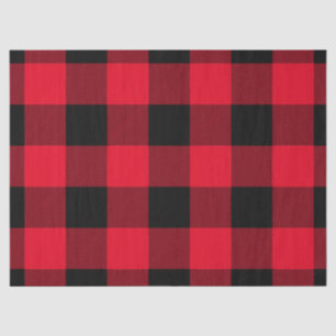 Papier Mousseline Noir rouge de Buffalo tacheté