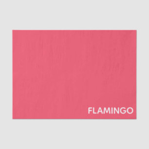 Papier Mousseline Nom de couleur rose Flamant rose