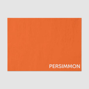 Papier Mousseline Nom de couleur rouge persimon