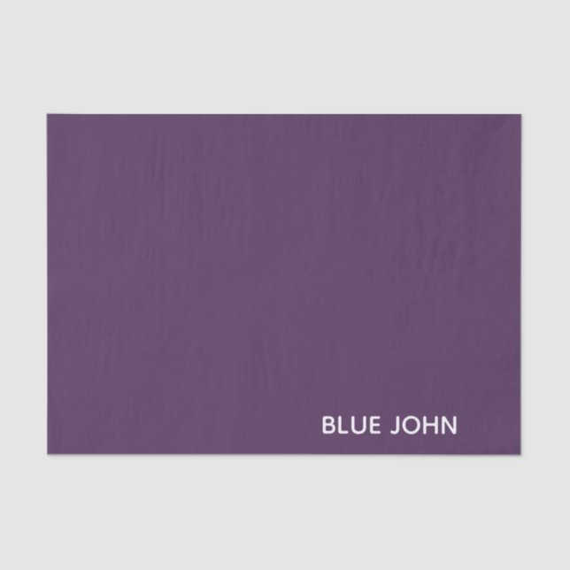 Papier Mousseline Nom de la couleur violette de Blue John (Recto)