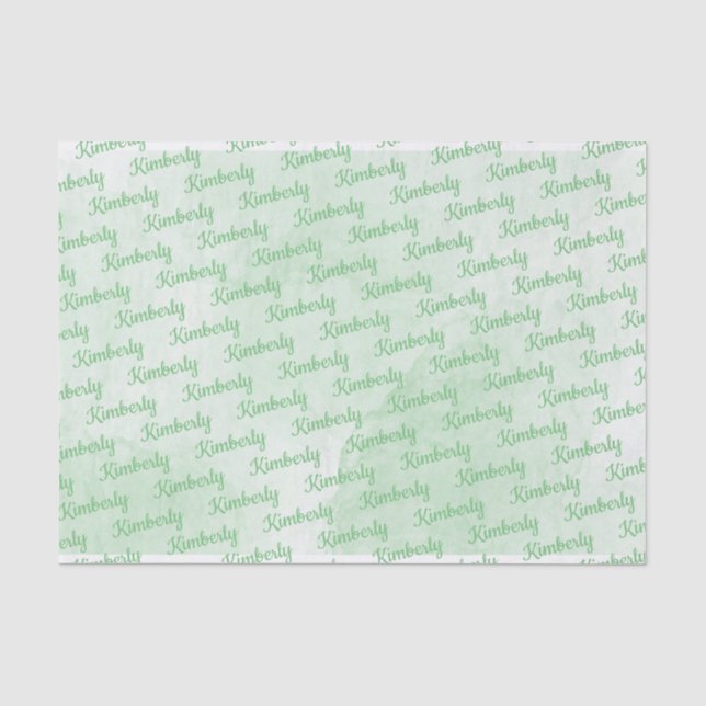 Papier Mousseline Nom personnalisé (Recto)