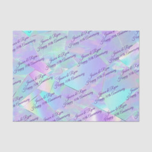 Papier Mousseline Noms de chaque année Anniversaire PurpleScript Iri